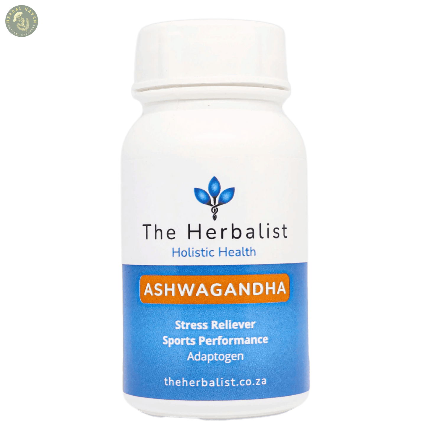 Herbal Haven Ashwagandha Bottle for Stress Relief and Enhanced Sports Performance Adaptogen