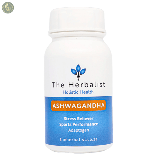 Herbal Haven Ashwagandha Bottle for Stress Relief and Enhanced Sports Performance Adaptogen