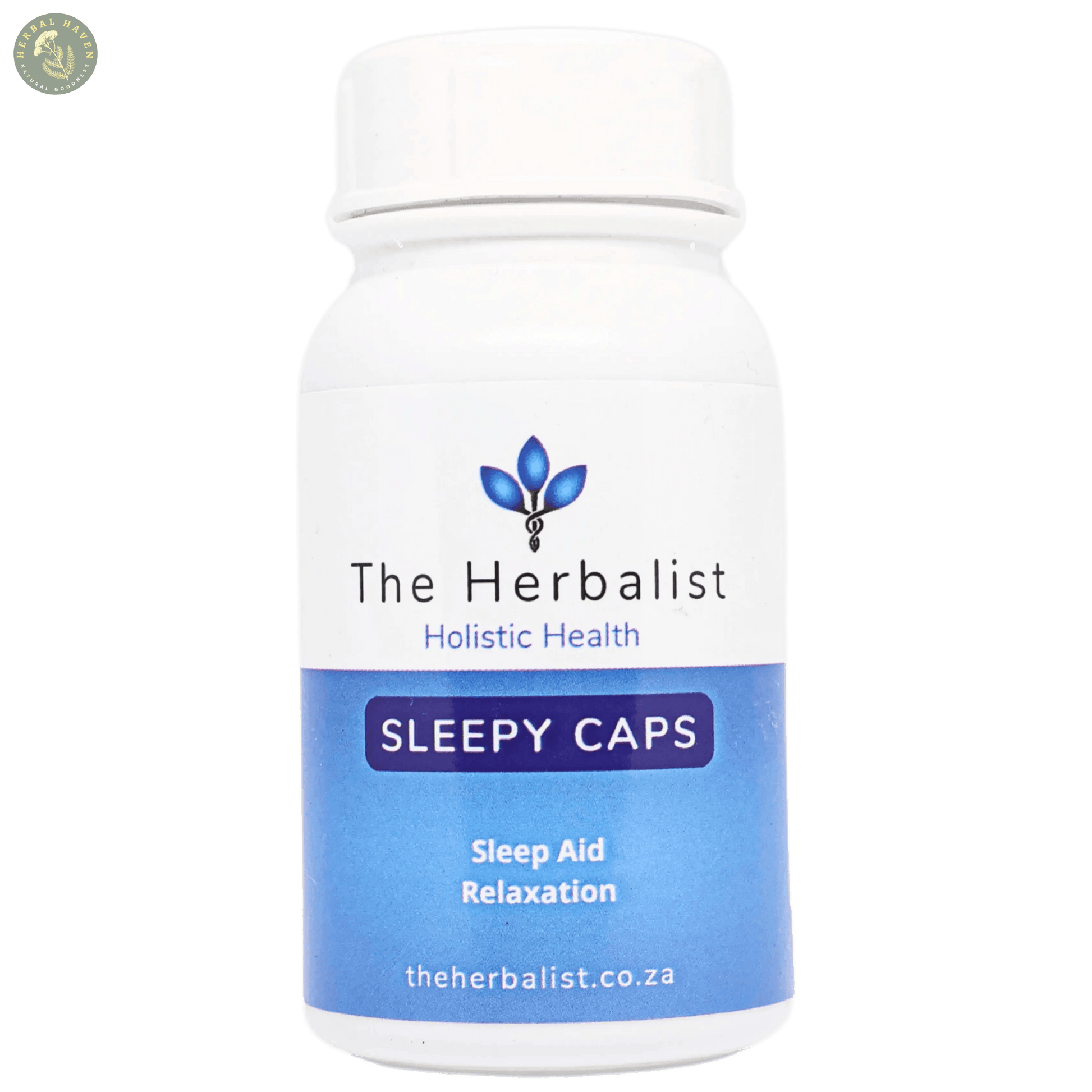 Herbal Haven Sleepy Caps natural sleep aid supplement for relaxation and restful sleep